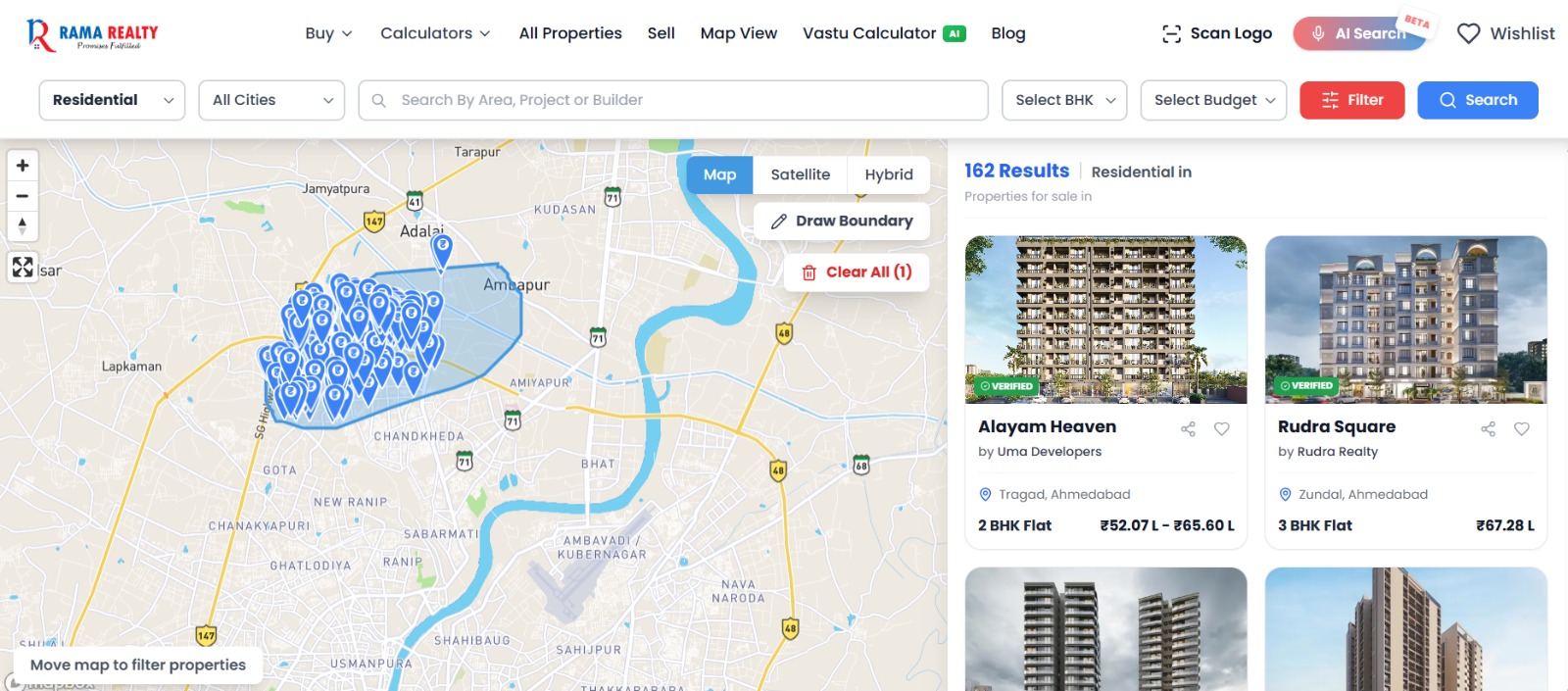 Rama Realty | AI-Powered Real Estate Platform AI Technology Background